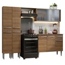 Ver imagem 3 de Armário de Cozinha Completa 229cm Rustic Emilly Madesa 05