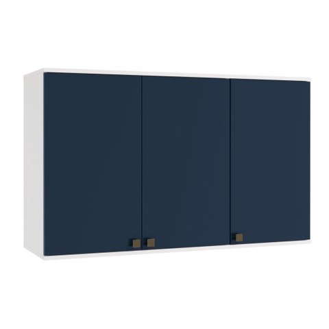 Armário Aéreo Celeste Kappesberg 100% Mdf 3 Portas 120cm