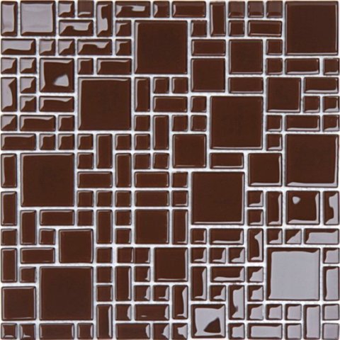 Kit 1m² Pastilha de Vidro Cristal 30cm X 30cm