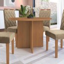 Ver imagem 3 de Conjunto Sala de Jantar Nira Kappesberg 4 Cadeiras Veludo Bege