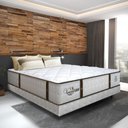 Ver imagem 1 de Cama Box Conjugado Casal com Colchão 138x69x188 Veneza Ii Gazin Cr35309 Branco