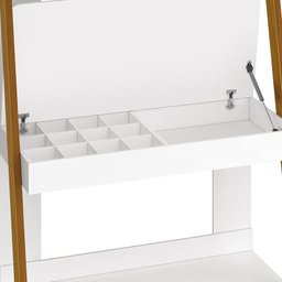 Estante Escrivaninha Reller Simba Branco Fosco - 5