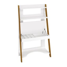 Estante Escrivaninha Reller Simba Branco Fosco - 3