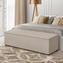 Ver imagem 2 de Baú Recamier Firenze 140cm Estofado Moderno em Tecido Veludo