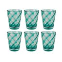 Ver imagem 1 de Conjunto 6 Copos em Acrílico com Detalhes Espirais Verde 400ml Rjw0028 Btc