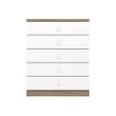 Ver imagem 5 de Jogo de Quarto Infantil Bala de Menta com Cômoda e Berço 5 Gavetas MDF e MDP Rústico Branco