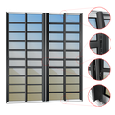 Ver imagem 3 de Porta Cor.c/Travessas 4F.Móv.210x240 Elite c/Fechad.Tetra V.Ref.Mix Preto Brimak