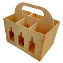 Ver imagem 3 de Porta Garrafa Mdf 6 Lugares Suporte Cerveja