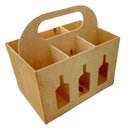 Ver imagem 1 de Porta Garrafa Mdf 6 Lugares Suporte Cerveja