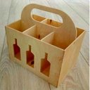 Ver imagem 2 de Porta Garrafa Mdf 6 Lugares Suporte Cerveja