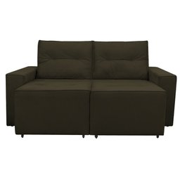 Sofá Retrátil Polo 1,80m Confortavel para Sala Suede Herrero:marrom Escuro - 8