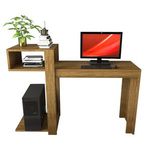 Aparador Buffet Escrivaninha Sena 3 em 1 - 135x92cm Canela
