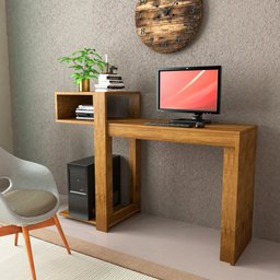 Aparador Buffet Escrivaninha Sena 3 em 1 - 135x92cm Canela - 7
