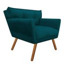 Ver imagem 2 de Poltrona Decorativa Anitta Suede - D'Rossi - Azul Pavão