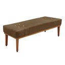 Ver imagem 1 de Recamier Decorativo 160cm Kors Suede Pés de Madeira Caramelo - Gran Belo