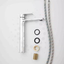 Ver imagem 5 de Torneira Misturador Monocomando Banheiro Lavatório Lavabo Bica Alta Inox Cromado Premium Pmx