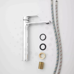 Torneira Misturador Monocomando Banheiro Lavatório Lavabo Bica Alta Inox Cromado Premium Pmx - 5