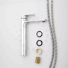Torneira Misturador Monocomando Banheiro Lavatório Lavabo Bica Alta Inox Cromado Premium Pmx - 5
