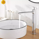 Ver imagem 2 de Torneira Misturador Monocomando Banheiro Lavatório Lavabo Bica Alta Inox Cromado Premium Pmx