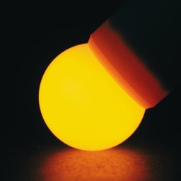 Lâmpada Led 3w Bolinha Âmbar Laranja E27 Irc 80 Ang 160º Fp >0.5 110v Marca Hitec - 4