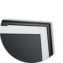 Ver imagem 3 de Porta Pivotante Alumínio Lambril Premium c/Puxador D.Mix Preto 100 Brimak