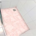 Ver imagem 1 de Adesivo Piso Box Mármore Rosa Antiderrapante Colacomigo Adesivo para Box 1,20 X 1,50 Metros