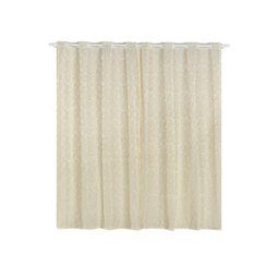 Cortina Linho Jacquard Floral 2,00 Largura x 2,30 Altura Cor Palha - 3