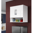 Ver imagem 1 de Armário Aéreo 2 Portas C/ Nicho Organizador - 58cm de Largura.