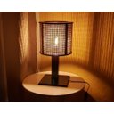 Ver imagem 1 de Abajur Rustico Cúpula 20cm Diâmetro Sala Quarto Hall