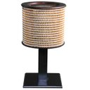 Ver imagem 1 de Abajur Rustico Artesanal Cúpula 20cm Diâmetro Sala Quarto Decoração