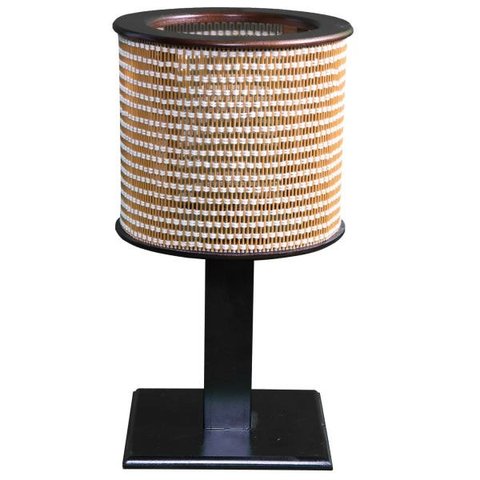 Abajur Rustico Artesanal Cúpula 20cm Diâmetro Sala Quarto Decoração