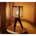 Ver imagem 1 de Abajur Tripé Mesa Sala Quarto Decoração Rustica Luminária