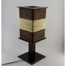 Abajur Luminária de Mesa Rustico Sisal Marrom e Cru - 2