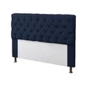 Ver imagem 2 de Kit Cabeceira e Calçadeira Baú Mirage King 195cm Renascer Decor:Azul Marinho