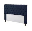 Ver imagem 2 de Kit Cabeceira e Calçadeira Baú Mirage King 195cm Renascer Decor:Azul Marinho