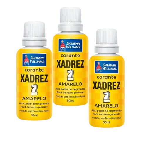3 Corante Líquido Xadrez Sherwim Williams 50ml Amarelo