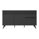 Ver imagem 2 de Balcão Cozinha Gabinete Pia 150Cm 3 Portas Mp3740.895 Preto