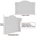 Ver imagem 3 de Cabeceira para Cama Box Casal 160cm Dorian Linho Cinza - Sallar Home