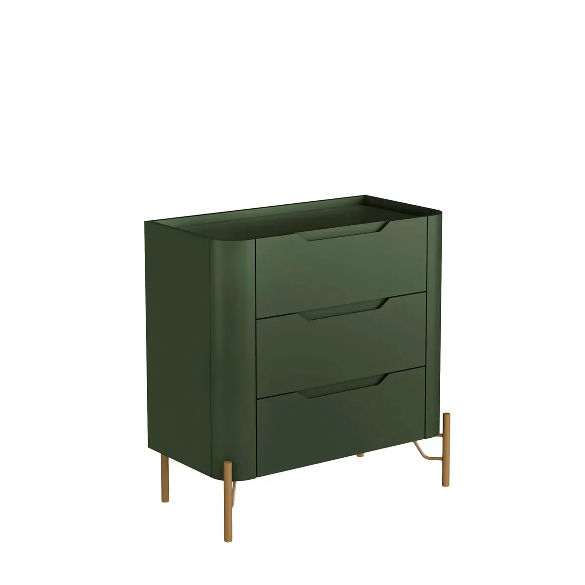 Ver imagem 2 de Mesa de Cabeceira 3 Gavetas L67,5 X A70cm Mdf