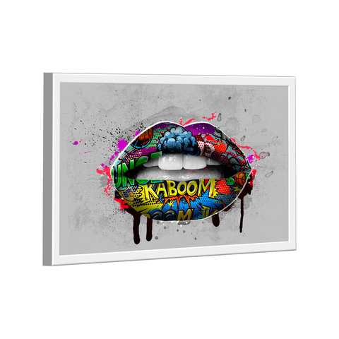 Quadro Boca Grafite -- BR ARTES