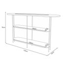 Ver imagem 4 de Estante Home Theater Quantum Off White Castanho e Aparador Infinity Off White – Hb Móveis