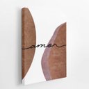 Ver imagem 2 de Amor Abstrato Minimalista Frases Arte Quadro Canvas 60x40cm