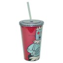 Ver imagem 1 de Copo Plástico com Tampa e Canudo Hb The Jetsons Rose Fd 75028126