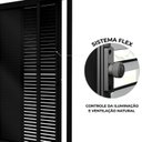 Ver imagem 6 de Porta de Alumíno Balcão de Correr Lateral Flex 3 Folhas 214,5x150cm Lucasa Eccellente Preto