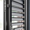 Ver imagem 3 de Porta de Alumíno Balcão de Correr Lateral Flex 3 Folhas 214,5x150cm Lucasa Eccellente Preto