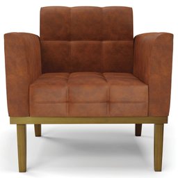 Sofá Namoradeira e 2 Poltronas Base Madeira Castanho Ana Sintético Pu Nozes - Ibiza - 12