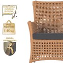 Ver imagem 4 de 2 Poltronas e 1 Mesa Igapó Alumínio Fendi Corda Náutica E11 Terra Cota