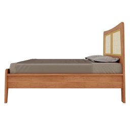 Cama Ricco Queen Madeira com Palhinha Amêndoa - 6