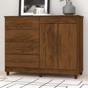 Ver imagem 2 de Cômoda Mdp com 2 Portas e 5 Gavetas Vila Rica