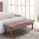 Ver imagem 5 de Recamier Decorativo 160cm Kors Veludo Pés de Madeira Lilás - Gran Belo